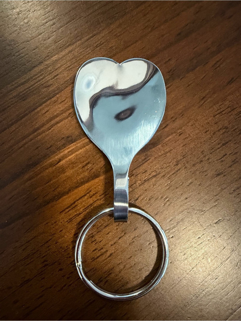 Stainless Heart Spoon Keychain - Picture 1 of 5
